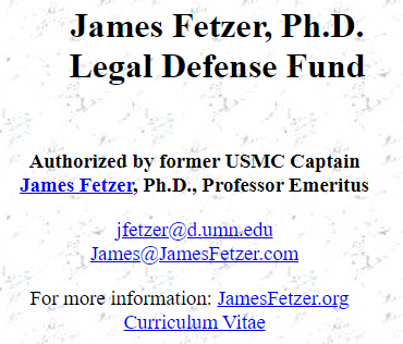 james fetzer legal defense fund